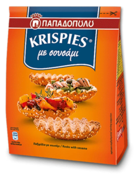 Сухари Криспис 200г с кунжутом