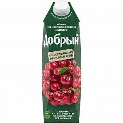Нектар Добрый 1,0л Вишня-Рябина-Яблоко т/п