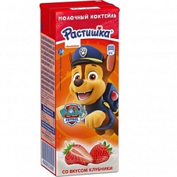 Коктейль Растишка 210г Клубника 2%