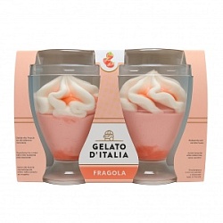 Мороженое GELATO 350мл (2*90г) D Italia со вкусом Клубники в пл ст Италия (6)