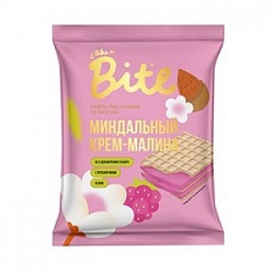 Вафли Байт 30г малина миндальный крем б/сахара