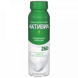 Йогурт АктиБио 260г Натуральный 1,8% бут