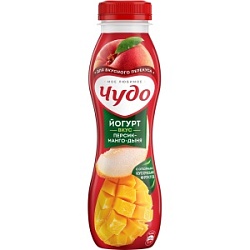 Йогурт Чудо 260г Персик-Манго+Дыня 1,9%