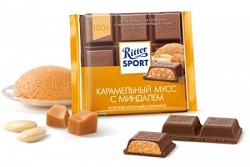 Шоколад Риттер Спорт 100г молочный Карамельный мусс